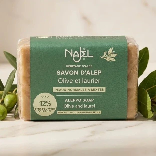 Savon d'Alep 12% Huile de Baies de Laurier - Najel - 100g