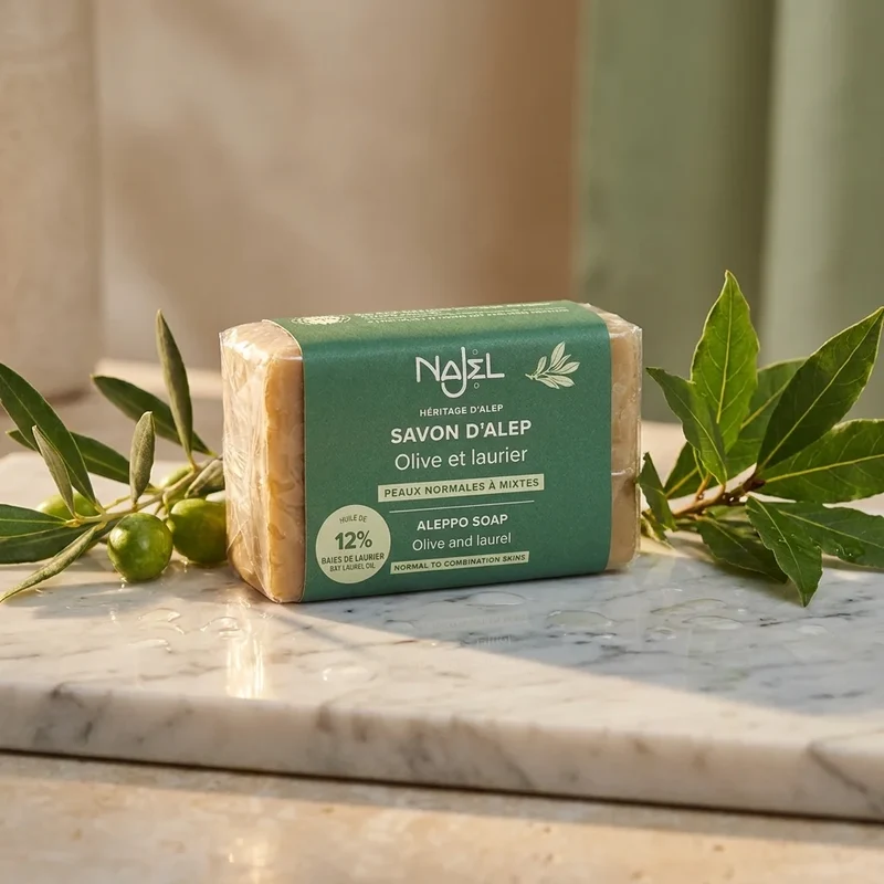 Savon d'Alep 12% Huile de Baies de Laurier - Najel - 100g