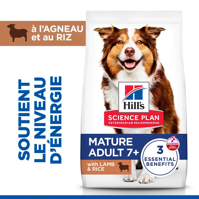 Hill's Chien Mature Adult 7+ Medium Agneau & Riz 14kg