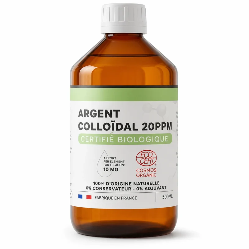 Argent Colloïdal bio 20 ppm - 500ml / 1L – Dr Theiss