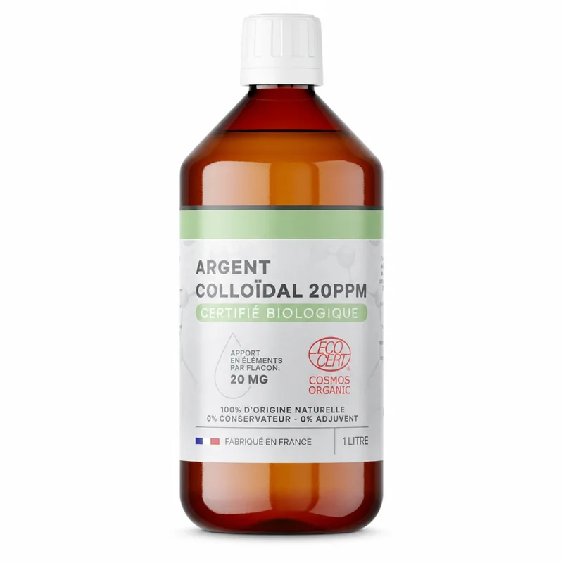Argent Colloïdal bio 20 ppm - 500ml / 1L – Dr Theiss
