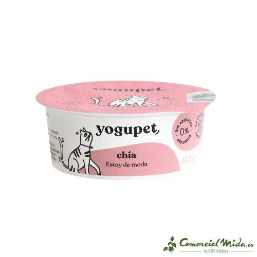 Yogupet Yaourt au chia pour chats (12x110Gr)