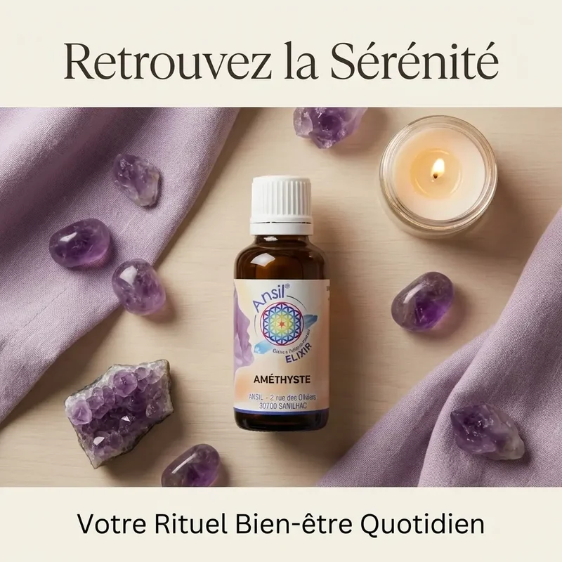 Améthyste (élixir de cristal) - 30 ml - Ansil