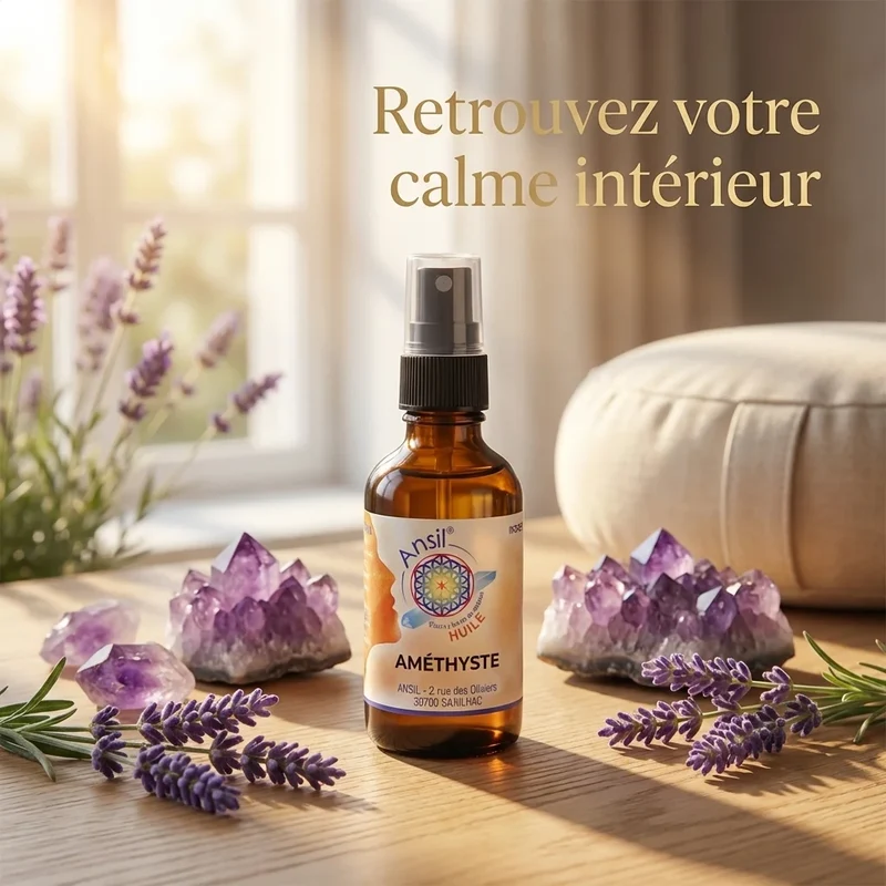 Améthyste (huile de cristal) - 50 ml - Ansil