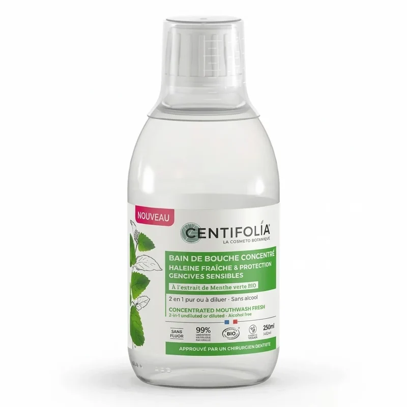 Bain de bouche concentré 2-en-1 Bio - 250 ml - Centifolia