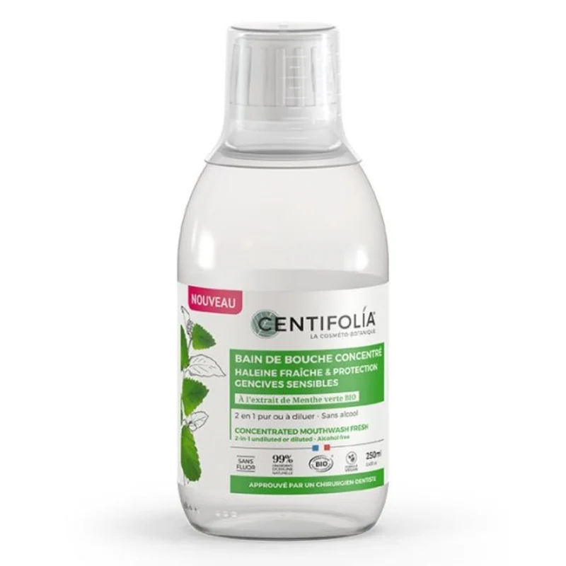 Bain de bouche concentré 2-en-1 Bio - 250 ml - Centifolia