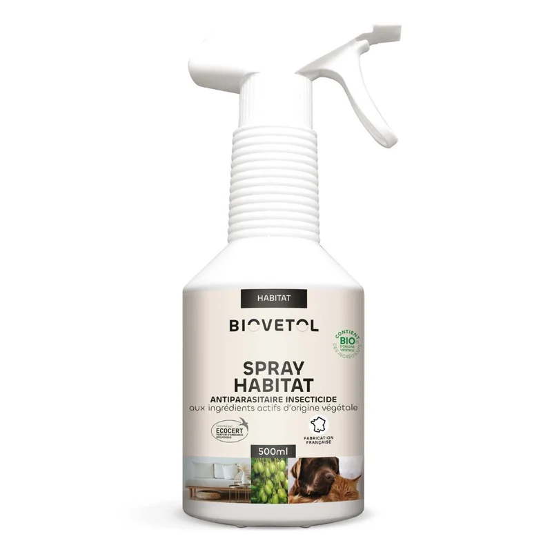 Spray Habitat Antiparasitaire Insecticide Bio - 500 ml - Biovetol