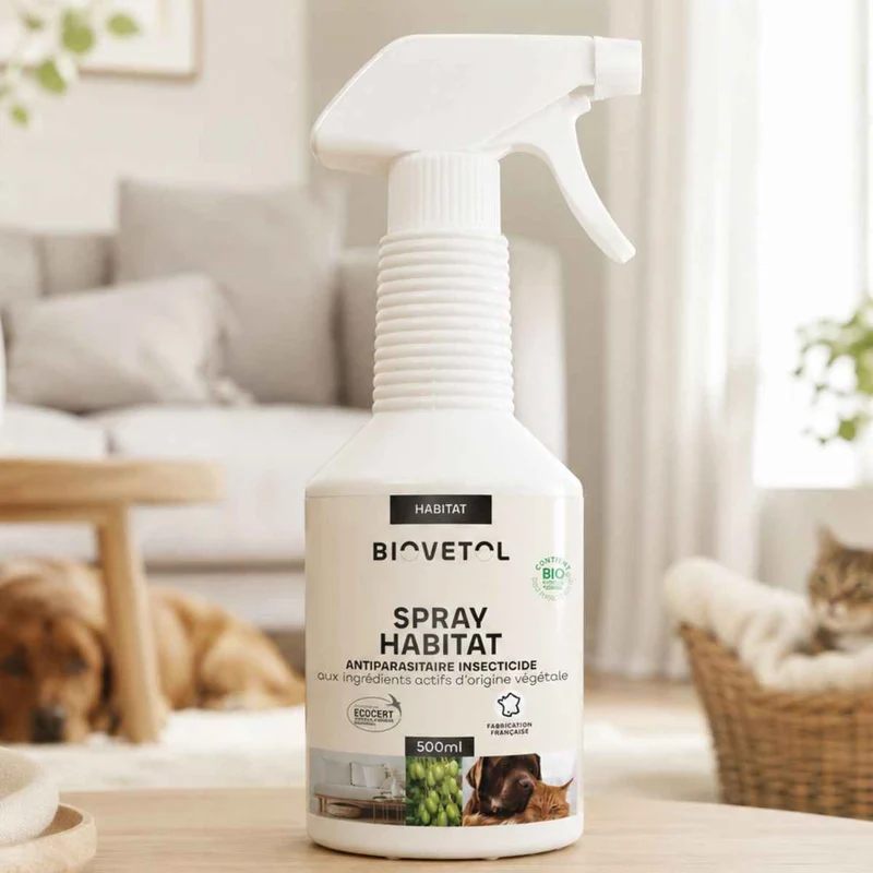 Spray Habitat Antiparasitaire Insecticide Bio - 500 ml - Biovetol