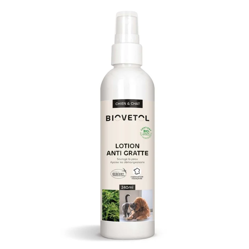 Lotion Anti Gratte - Apaise les Démangeaisons - 240 ml - Biovetol