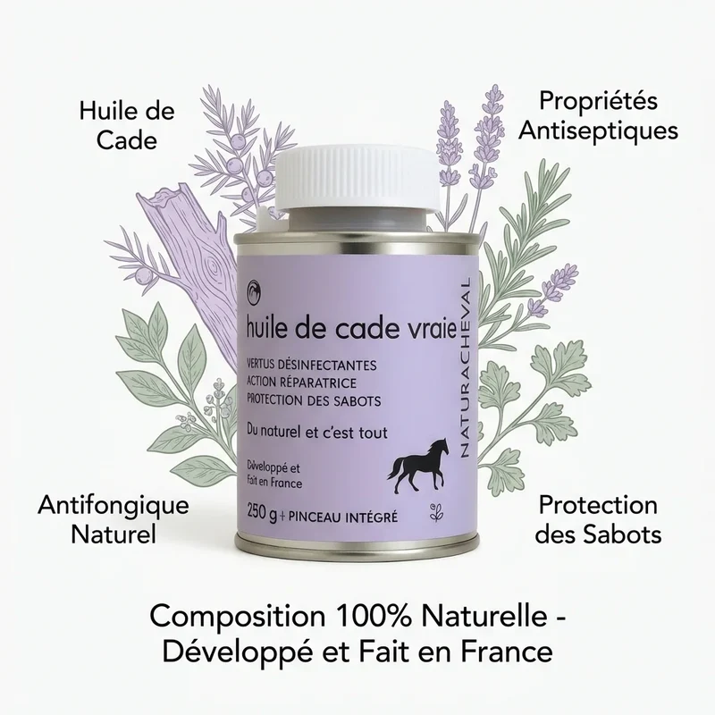 Huile de Cade Vraie pour Cheval - Equi'soin - Naturacheval 250g