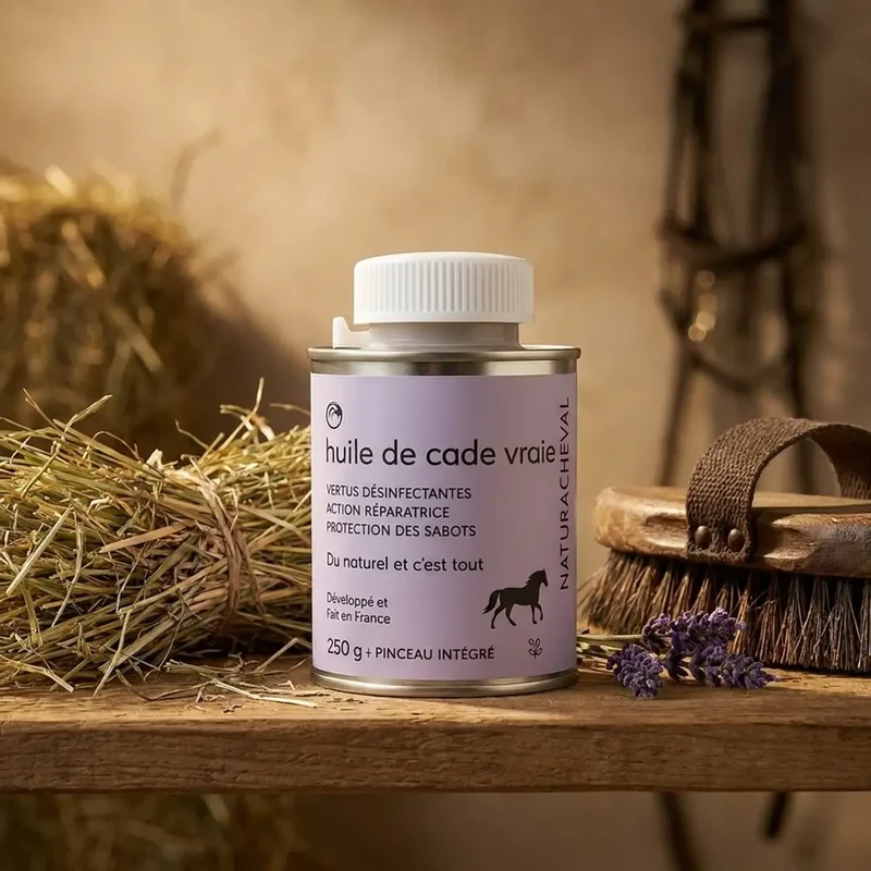 Huile de Cade Vraie pour Cheval - Equi'soin - Naturacheval 250g