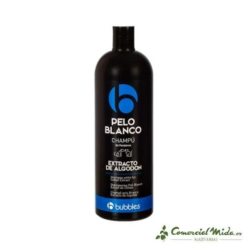 Shampoing Bubbles White Hair pour chiens et chats