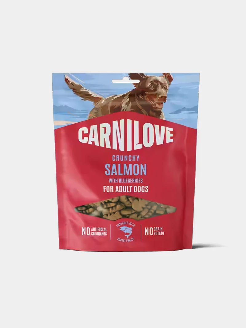Friandises Crunchy Snack - Saumon et Myrtilles - Carnilove