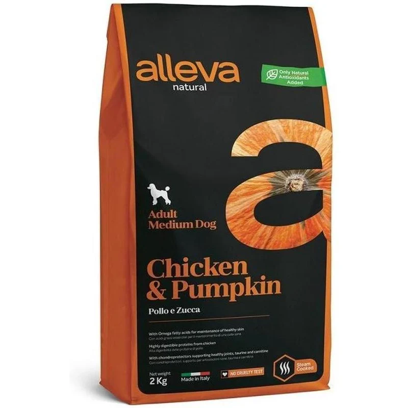 ALLEVA Natural Poulet & Potiron Chien Adulte Medium