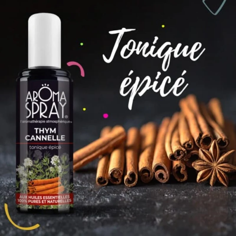 Aromaspray Thym Cannelle 100 ml - Tonique Epicé