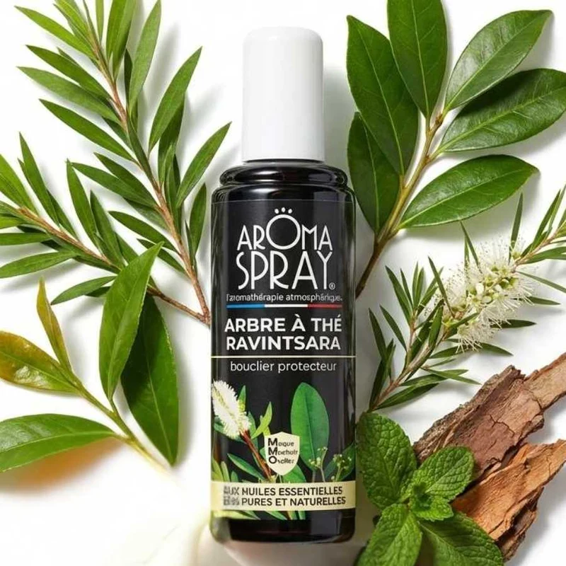 Aromaspray Arbre à thé Ravintsara 100 ml - Bouclier protecteur