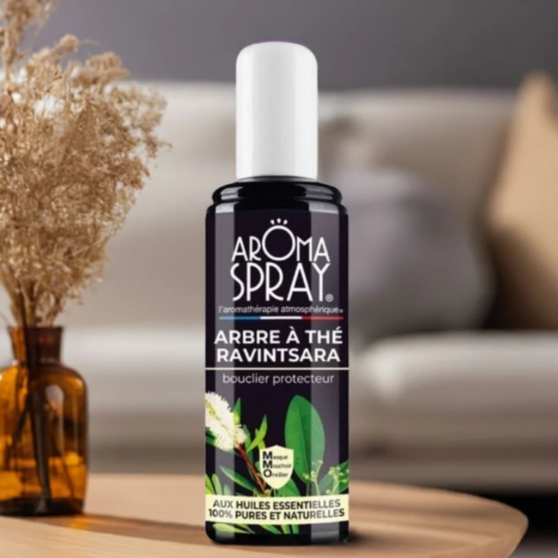 Aromaspray Arbre à thé Ravintsara 100 ml - Bouclier protecteur