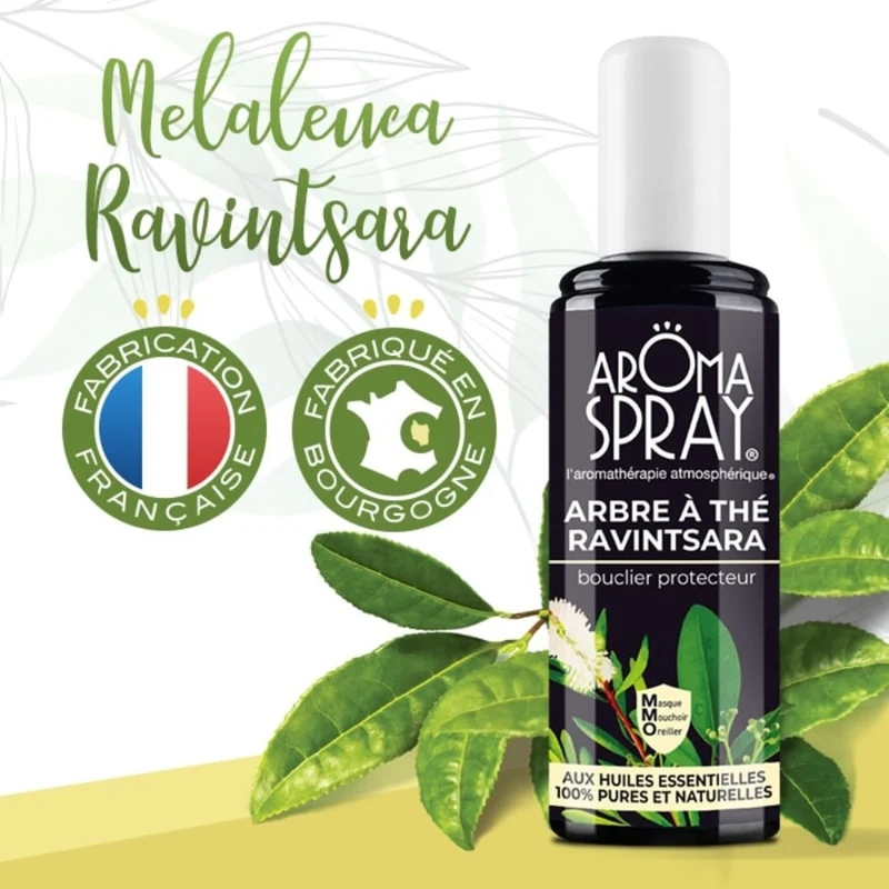 Aromaspray Arbre à thé Ravintsara 100 ml - Bouclier protecteur