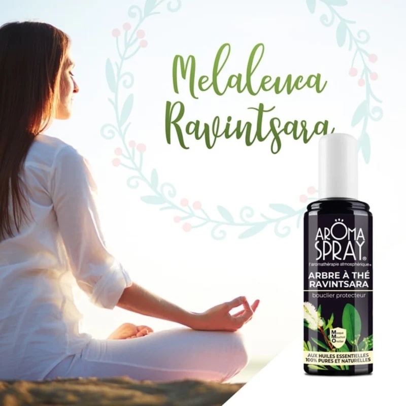 Aromaspray Arbre à thé Ravintsara 100 ml - Bouclier protecteur