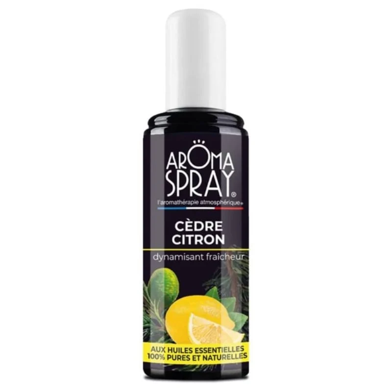 Aromaspray Cèdre Citron 100 ml - Dynamisant fraîcheur