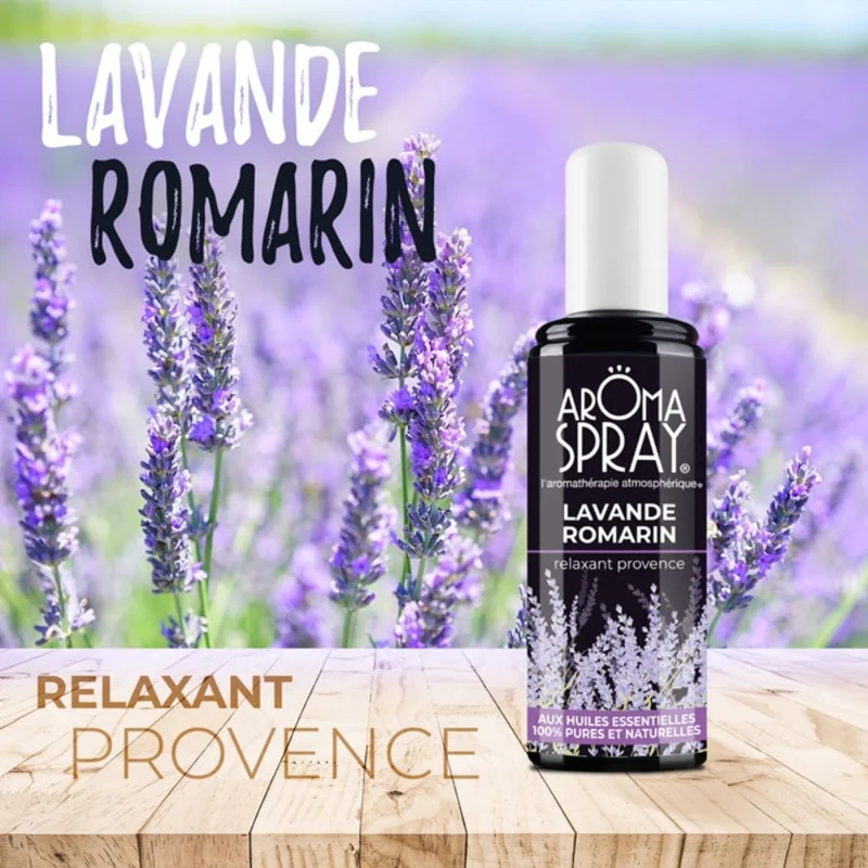 Aromaspray Lavande Romarin 100 ml - Relaxant Provence