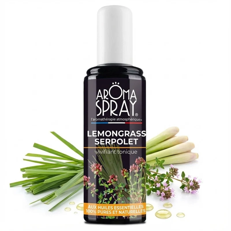 Aromaspray Lemongrass Serpolet 100 ml - Vivifiant tonique