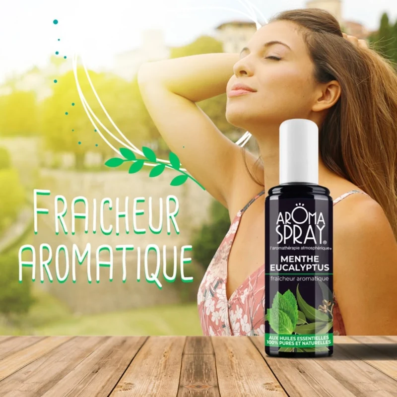 Aromaspray Menthe Eucalyptus 100 ml - Fraîcheur Aromatique