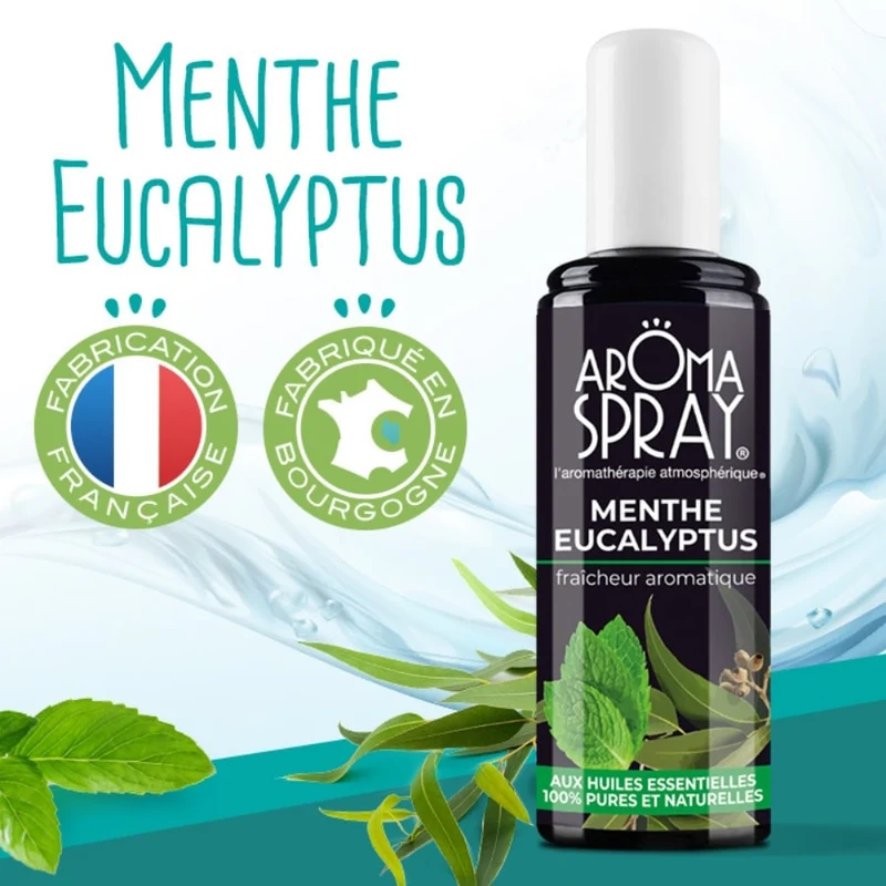 Aromaspray Menthe Eucalyptus 100 ml - Fraîcheur Aromatique