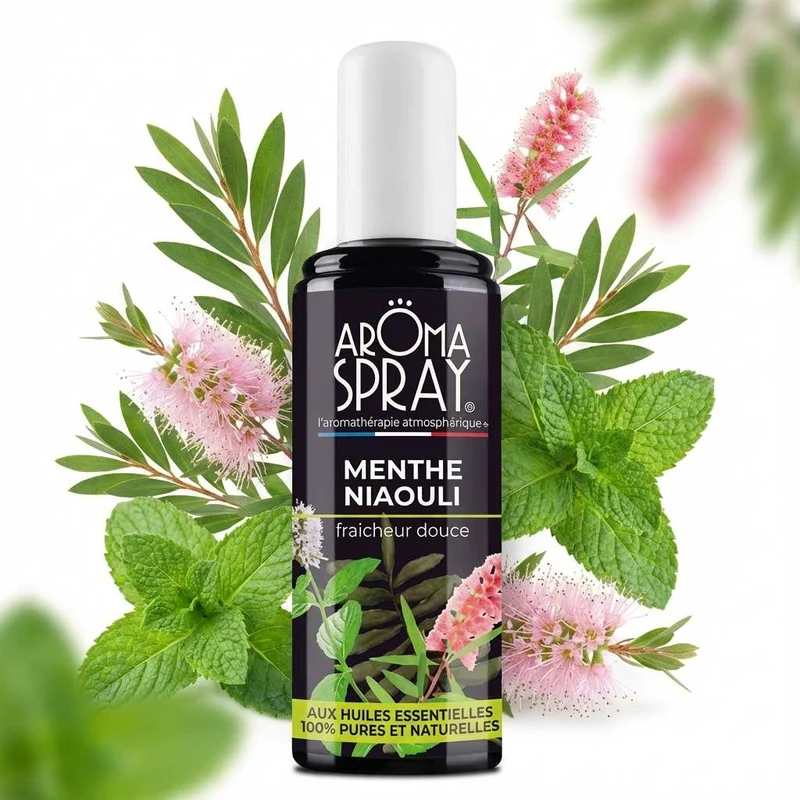 Aromaspray Menthe Niaouli 100 ml - Fraîcheur douce