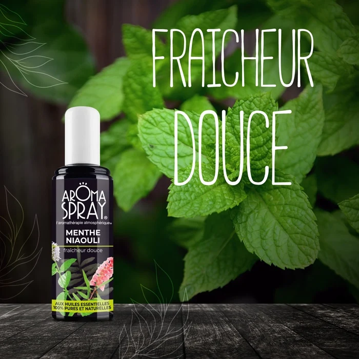 Aromaspray Menthe Niaouli 100 ml - Fraîcheur douce
