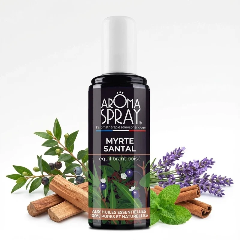 Aromaspray Myrte Santal 100 ml - Equilibrant boisé