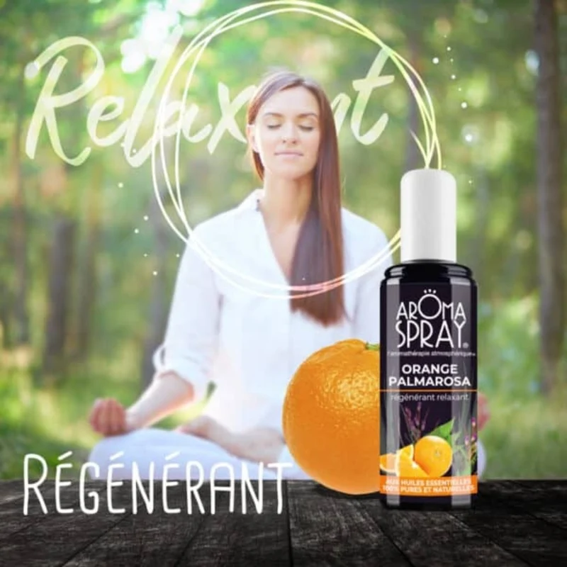 Aromaspray Orange Palmarosa 100 ml - Régénérant relaxant