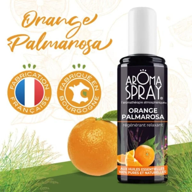 Aromaspray Orange Palmarosa 100 ml - Régénérant relaxant
