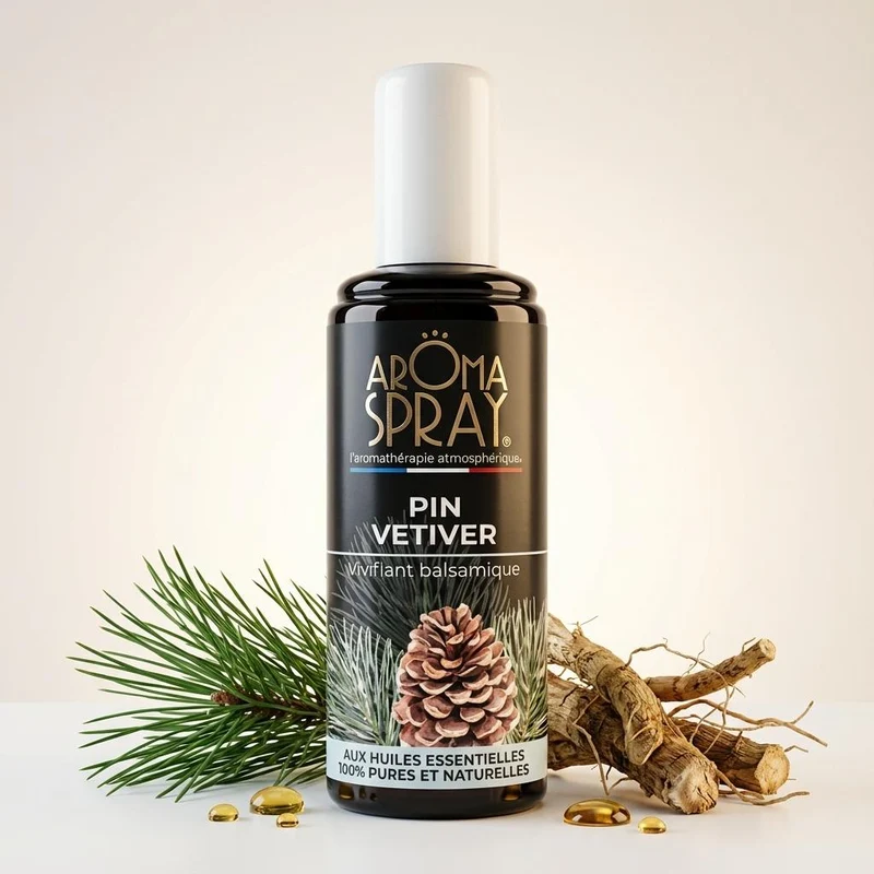 Aromaspray Pin Vetiver 100 ml - Vivifiant Balsamique