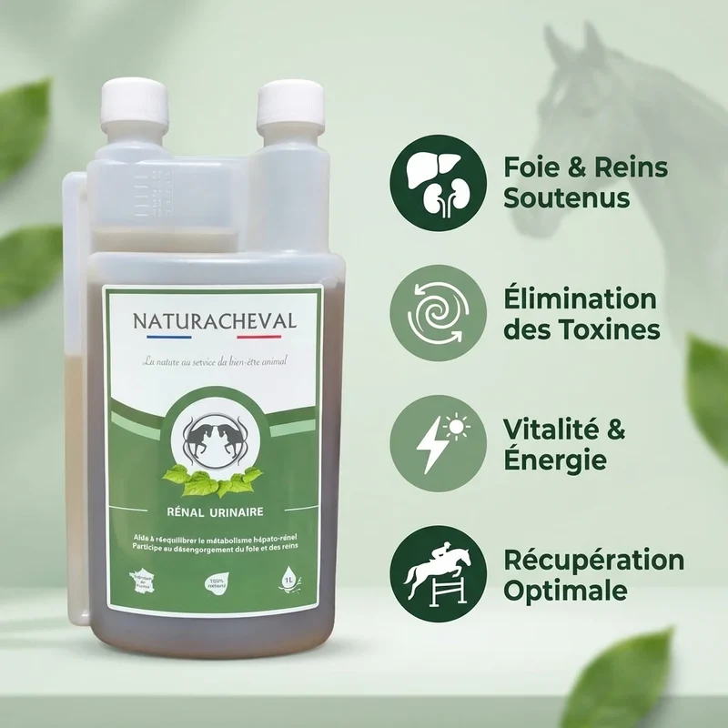 Renal'Urinaire - Foie et Reins du Cheval - Naturacheval 1 L
