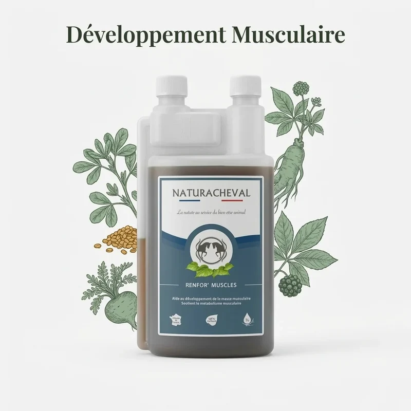 Renfor'Muscles Cheval - Développement & Soutien Musculaire - Naturacheval 1 L