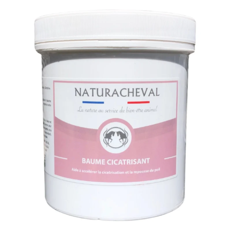 Baume cicatrisant - Accélère la cicatrisation & la repousse du poil - 500 g - Naturacheval