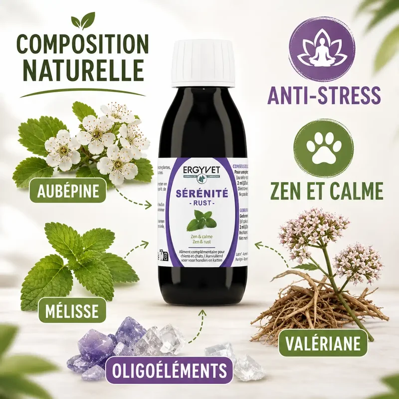 Ergyvet Sérénité - Zen et Calme Chien et Chat - 100 ml