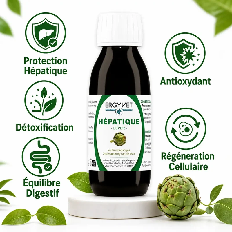 Soutien Hépatique - Chien et Chat - 100 ml - Ergyvet