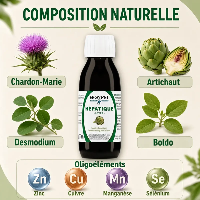 Soutien Hépatique - Chien et Chat - 100 ml - Ergyvet