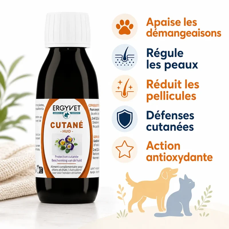 Protection Cutanée - Chien et Chat -100 ml - Ergyvet