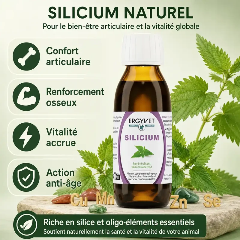 Silicium - Confort articulaire pour Chien et Chat - 100 ml - Ergyvet