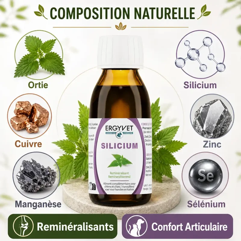 Silicium - Confort articulaire pour Chien et Chat - 100 ml - Ergyvet