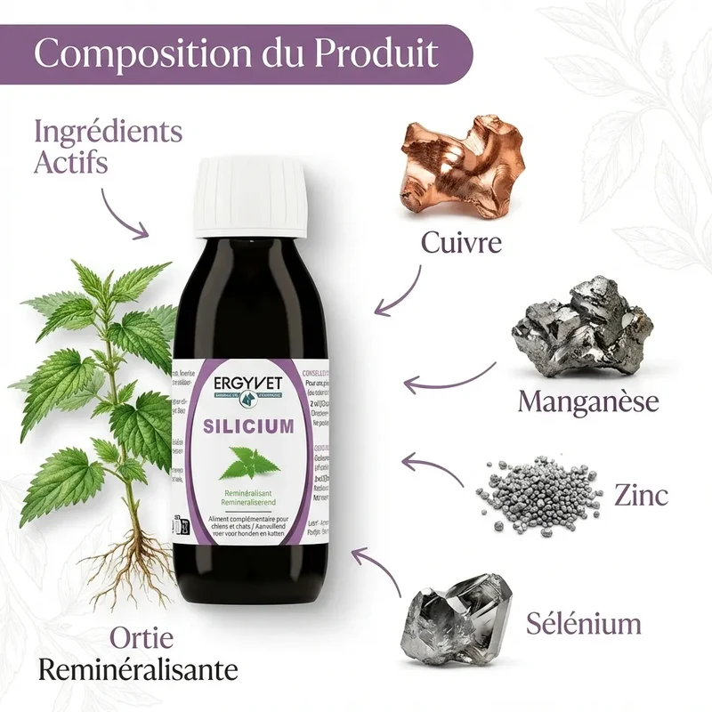 Silicium - Confort articulaire pour Chien et Chat - 100 ml - Ergyvet