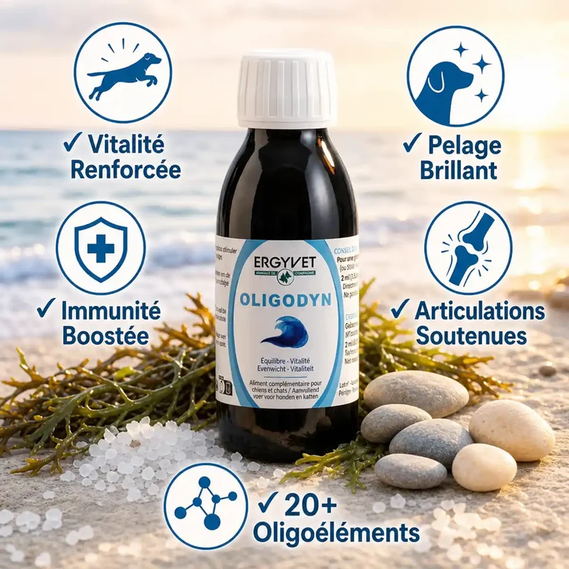 Oligodyn - Equilibre & Vitalité pour Chien et Chat - 100 ml - Ergyvet
