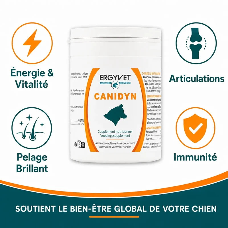 Canidyn - Supplément Nutritionnel Chien - 110g - Ergyvet