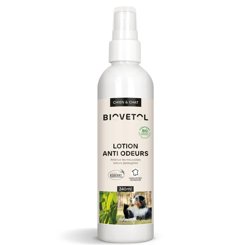 Lotion Anti-Odeurs Chien & Chat - 240 ml - Biovetol