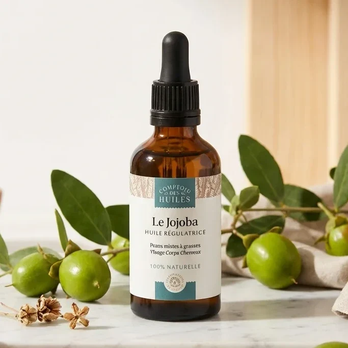 Huile de Jojoba - Régule le sébum - 50 ml - Comptoir des Huiles