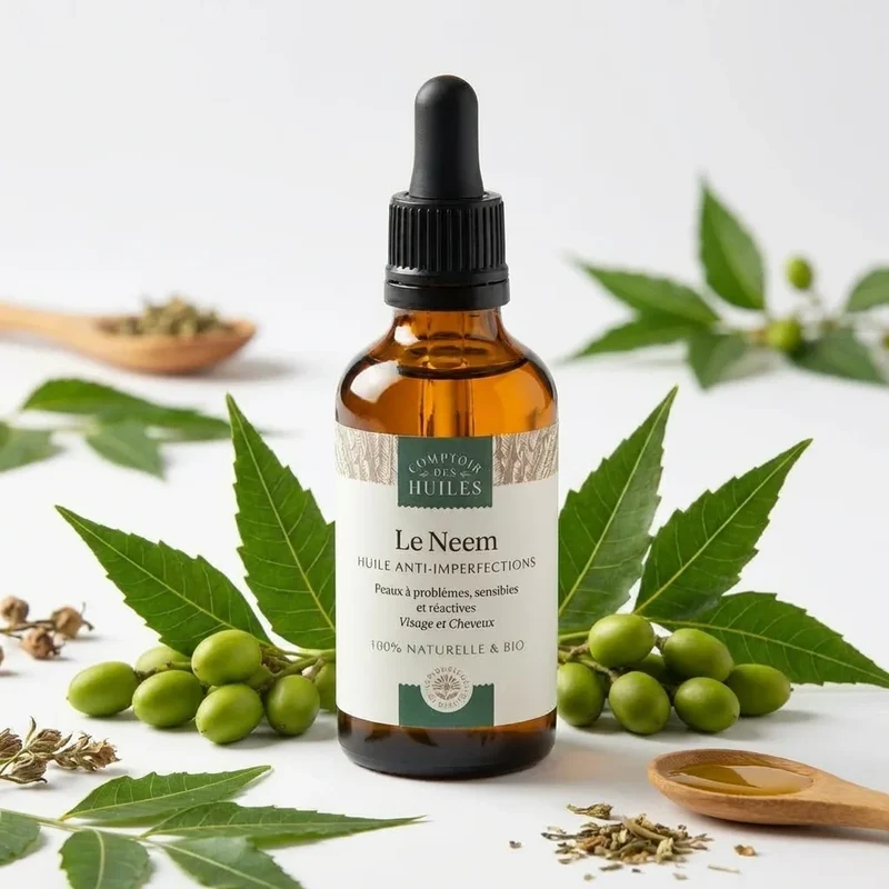 Huile de Neem BIO 50 ml - Anti-imperfections - Comptoir des Huiles