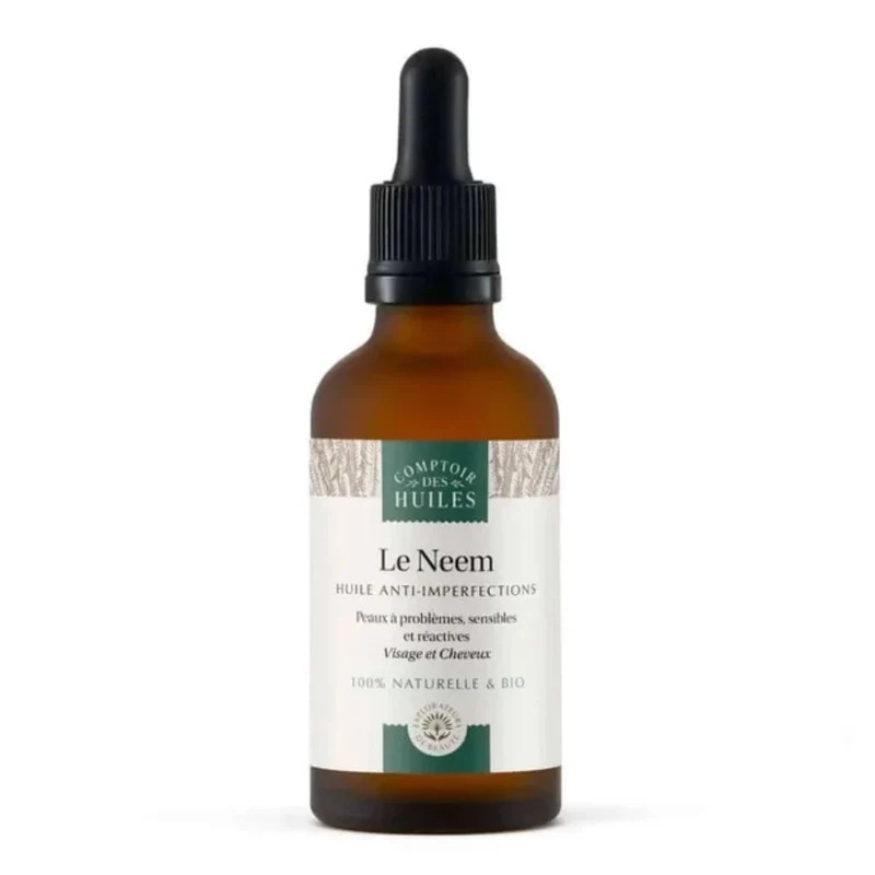 Huile de Neem BIO 50 ml - Anti-imperfections - Comptoir des Huiles